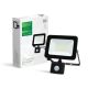 Reflektor LED sa senzorom 30W 6500K IP65 crni Green Tech